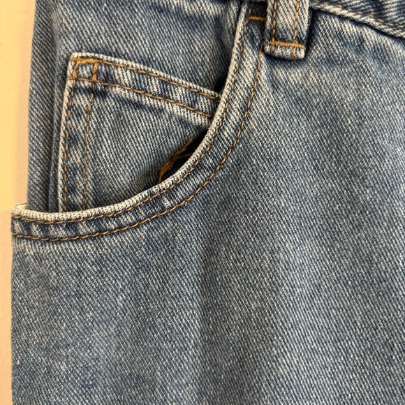 Woman Within Perfect Cotton Back Elastic Denim Straight Jeans Size 14W - Picture 4 of 7